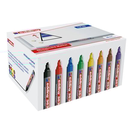 edding363 Board Marker \- Chisel Tip 50pk Multicoloured Multicoloured hi\-res