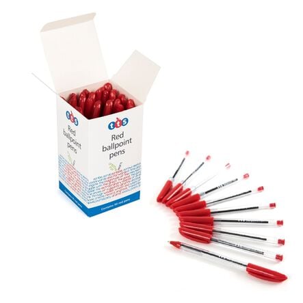 Everyday Ballpoint Pens 50pk Red  hi\-res