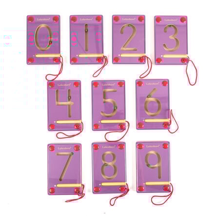 Wooden Magnetic Learning Numbers 0\-9  hi\-res