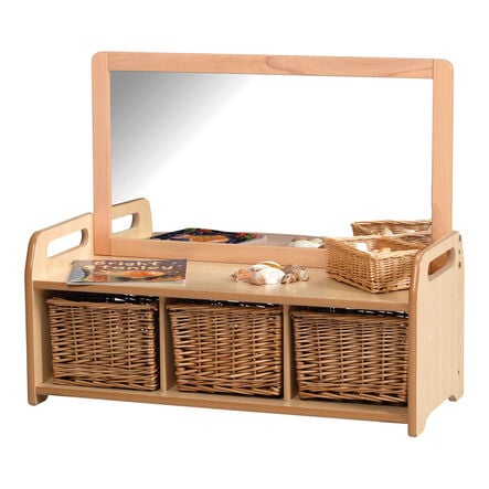 Millhouse Low Storage W\/ Mirror Room Divider  hi\-res