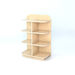 D\-End Cap Library Bookcase In Maple  hi\-res