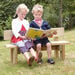 Mini Outdoor Wooden Buddy Bench  hi\-res