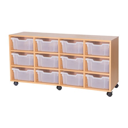 Mobile Quad Tray Storage Unit 12 Deep  hi\-res