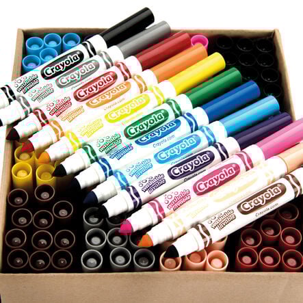 Crayola Washable Colouring Pens Assorted 144pk  hi\-res