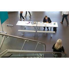 Mobile Folding Dining Bench 16 Seats  Mobile Folding Dining Bench 16 Seats  hi-res