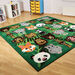 3m x 3m Wild Animals Square Placement Rug  hi\-res