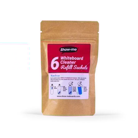 Show\-Me Whiteboard Cleaner Sachets 6pk  hi\-res