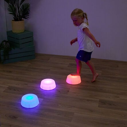 Light\-Up Sensory Stepping Stone 3pk  hi\-res