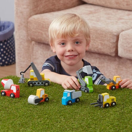 Small World Construction Site Vehicles  hi\-res