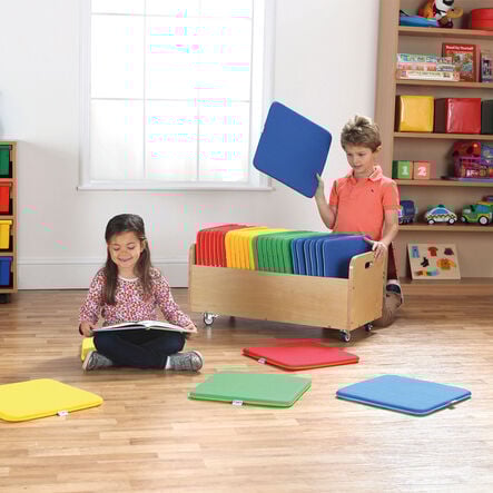 Multicoloured Square Cushions and Trolley 32pk  hi\-res