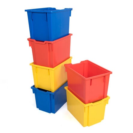 Gratnells Storage Trays 6 Pack Multicoloured Shallow Multicoloured hi\-res