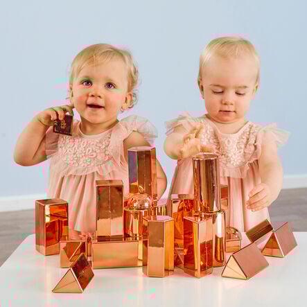 TTS Rose Gold Metallic Mini Blocks 32pk  hi\-res