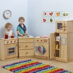 Hardwood Role Play Kitchen Units Bundle Deal  hi-res