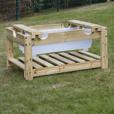 TTS Wooden Outdoor Sand and Water Tray Unit  hi\-res