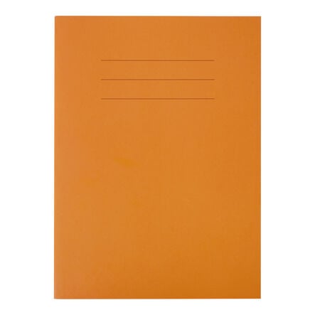 9\'\'x7\'\' Choice Ex. Book 8mm Rule W\/ Margin 80pg Orange 25pk Orange hi\-res