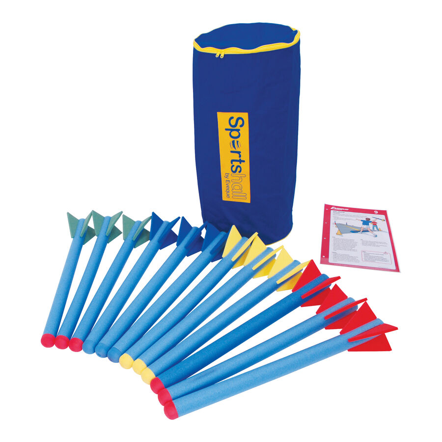 Eveque Sportshall Foam Javelin Pack 12pk | Athletics | TTS