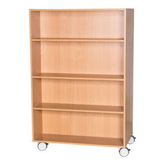 Double Sided Mobile Bookcase 1500mm(h)  hi-res