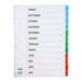 EASTLIGHT A4 Academic Year Index Dividers  hi\-res