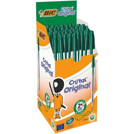Bic Cristal Ballpoint Pens \- Medium Nib 50pk  hi\-res