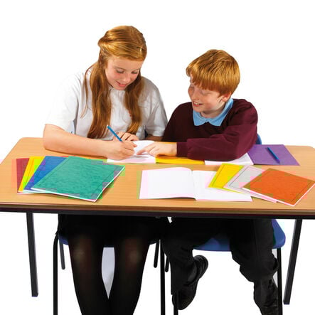 5\'\' x 6.5\'\' Classic Exercise Book 15mm Ruled Red 24pg 50pk  hi\-res