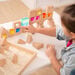 Wooden Building Blocks and Acrylic Gems in Tray  hi\-res