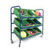 Metal Tilted Tray Trolley with Trays  hi\-res