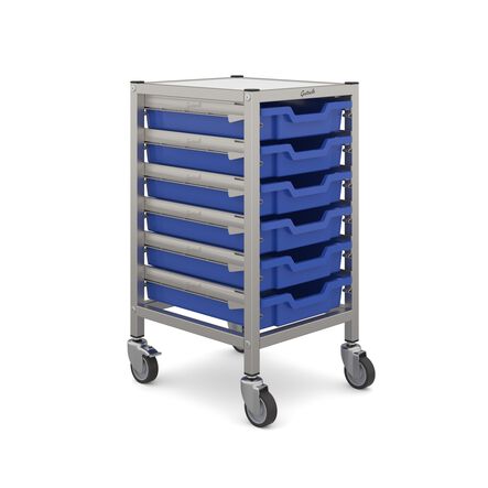 Gratnells Low Shallow Tray Storage Trolley  hi\-res