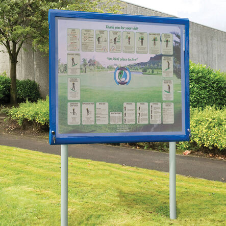 WeatherShield Display W\/ Sunken Posts  hi\-res