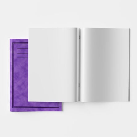 A4+ Classic Ex. Book 40pg 50pk Plain Blue Blue hi\-res