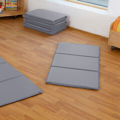 Grey Folding Sleep Mat 10pk  Grey Folding Sleep Mat 10pk  hi-res