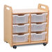 2 Column Tray Storage W\/ 6 Deep Translucent Trays H730mm  hi\-res