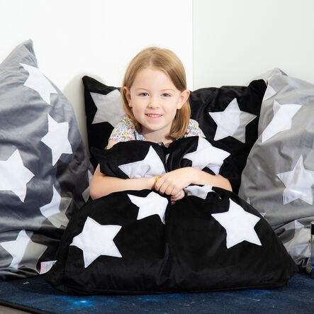 TTS Glow in the Dark Cushions 2pk Black Black hi\-res