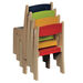 Solid Beech Stackable Chairs  hi\-res