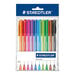 STAEDTLER Rainbow 432 Triangular Ballpoint Pens 10pk  hi\-res
