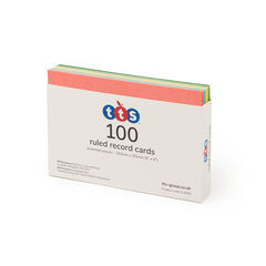 TTS Ruled Revision Cards 100pk W101 x L152mm  hi-res