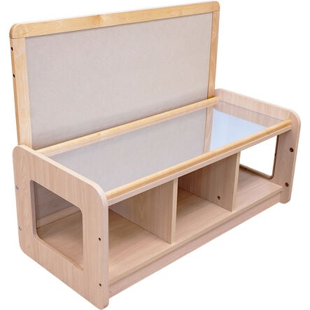 3 Bay Store Mirror\/Drywipe Board  hi\-res