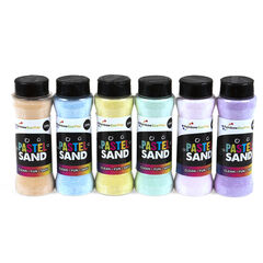 Rainbow ECO Craft Sand Shakers Assorted 6pk Pastels Pastels Rainbow ECO Craft Sand Shakers Assorted 6pk Pastels Pastels hi-res