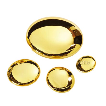TTS Sensory Mirrored Stacking Pebbles Gold 4pk Gold hi\-res