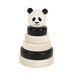 Panda Black \x26 White Wooden Stacker  hi\-res
