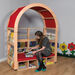 Arched Bookcase Storage and Seating  hi\-res