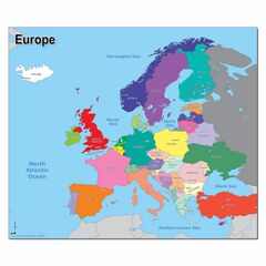 Map of Europe A1  hi-res