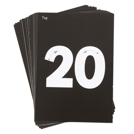 TTS Mini Light Up Mark Making Board Inserts Number 1\-20  hi\-res