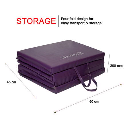 Four\-Fold Gym Exercise Mat 6x2ft  hi\-res