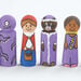 Small World Natural Wooden Peg People 20pk  hi\-res
