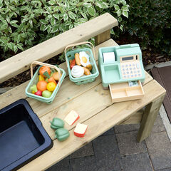 Role Play Cash Register, Baskets & Food Shopping Bundle  hi-res