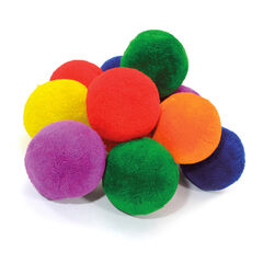 Fleece Fluff Balls 7.5cm 12pk  Fleece Fluff Balls 7.5cm 12pk  hi-res