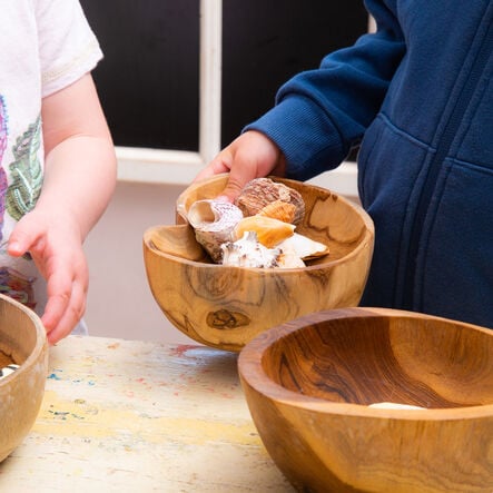 Messy Play Wooden Bowls 3pk  hi\-res