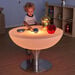 TTS Round Light Up Colour Changing Glow Table  hi\-res