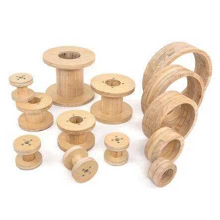 TTS Wooden Reels and Circles 13pcs Bundle Deal  hi\-res