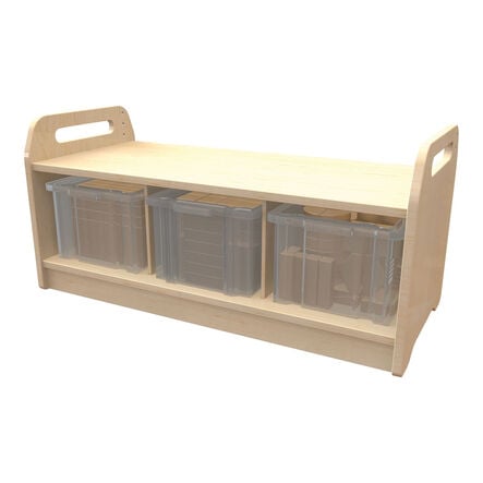 Low Storage Unit Mirror and Wooden Construction Set  hi\-res